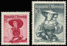 ** AUTRICHE 750A Et 754A : 1s. Et 10s. De 1948/50, TB - Sonstige & Ohne Zuordnung