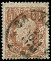 BELGIQUE 37a : 5f. Brun-rouge Pâle, Obl., TB - Other & Unclassified