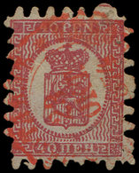 FINLANDE 9 : 40p. Rose Sur Lilas, Obl. Cachet Rouge, B/TB - Used Stamps