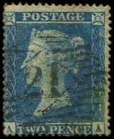 GRANDE BRETAGNE 13 : 2p. Bleu, Dentelé 16, Filigrane Grande Couronne, TB - Unused Stamps