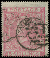 GRANDE BRETAGNE 40 : 5s. Rose, Planche 1, Obl., B/TB - Unused Stamps