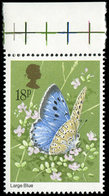 ** GRANDE BRETAGNE 993 : 18p., Variété Effigie De La Reine DEPLACEE Vers La Droite, TB - Unused Stamps