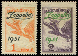 * HONGRIE PA 24/25 : Surchargés Zeppelin 1931, TB - Unused Stamps