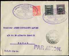 Let BRESIL 203 + PA 1 Et 5 Obl. Càd 29/4/30, 1ère Liaison RECIFE-NATAL S. Env., Griffe "PAR AVION", TB - Autres & Non Classés