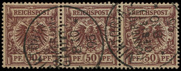 CAMEROUN ALLEMAND Allemagne N°50 : 50pf. Marron, BANDE De 3 Obl. Càd KAMERUN GEBIET 8/10/95, TB - Kamerun