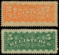 * CANADA Timbres Pour Lettres Chargées 1/2 : 3c. Orange Et 5c. Vert (*), TB - Sonstige & Ohne Zuordnung