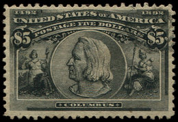 ETATS-UNIS 96 : 5$. Noir, Colombus, Obl., Clair, Aspect TB. C - Other & Unclassified