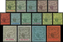 * ILE MAURICE 111/22 : Série Courante De 1902-05 + N°118/20, Nuances Différentes, TB - Maurice (...-1967)