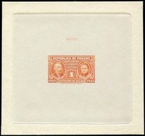 (*) PANAMA (REPUBLIQUE) 248 : P. Et M. Curie, 1c. Orange Mill. 1945, Imprimé Sur Petit Feuillet Numéroté, Rare Et TTB - Panama