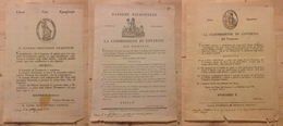 0061 ANTICHI STATI - SARDEGNA - Governo Provvisorio Piemontese - 1799 (28.1)/1800 (3.7-27.9) - 3 Decreti - Autres & Non Classés