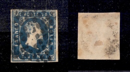 0062 ANTICHI STATI - SARDEGNA - 1851 - 20 Cent (2) - Punto Chiaro - Bel Colore - Other & Unclassified