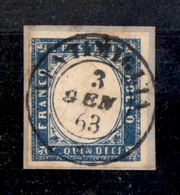 0121 REGNO - 1863 - 15 Cent (11) - Ventimiglia 3.1.63 - Molto Bello - Altri & Non Classificati