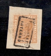 0139 REGNO - Piroscafi Postali Interno - 20 Cent (28) - Frammento - Cert. Oliva - Sonstige & Ohne Zuordnung
