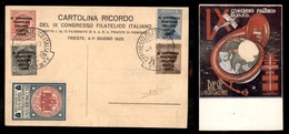 0179 REGNO - Cartolina Ufficiale Del “IX Congresso Filatelico Italiano” Con La Serie (123/126) Annullata Trieste 6.6.22  - Autres & Non Classés