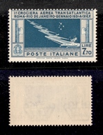 0230 REGNO - 1930 - Crociera Balbo - 7,70 Lire (25-Aerea) - Gomma Integra (1.100) - Other & Unclassified