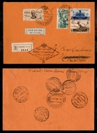 0238 REGNO - Volo Roma Mogadiscio 9.1.34 - Aerogramma Affrancato Con 10 Lire P.Aerea (88) + Complementari (369+370+373)  - Sonstige & Ohne Zuordnung