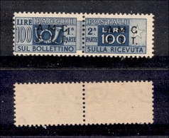 0407 TRIESTE A - 1947 - 100 Lire Pacchi Postali (9/I) Dentellato 13 1/4  - Gomma Integra - Cert. AG (750) - Sonstige & Ohne Zuordnung