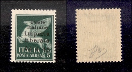 0427 EMISSIONI LOCALI - IMPERIA - 1945 - 5 Lire P.Aerea (17b) Senza Trattino Tra 24 E 4 - Gomma Integra - Cert. AG (1.35 - Autres & Non Classés