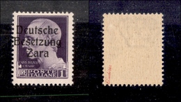 0500 OCCUPAZIONE TEDESCA - ZARA - 1943 - 1 Lira (9e) - Soprastampa A Sinistra - Gomma Integra - Ludin (525) - Sonstige & Ohne Zuordnung