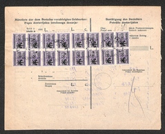 0516 OCCUPAZIONE TEDESCA - LUBIANA - Blocco Di Sedici 30 Su 50 Cent Segnatasse (5) Su Modulo - Lubiana 5.1.45 - Andere & Zonder Classificatie