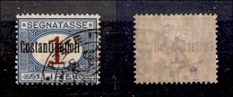 0532 UFFICI POSTALI ALL'ESTERO - COSTANTINOPOLI - 1922 - 1 Lira Segnatasse (4baa) Con Soprastampa Spostata A Sinistra -  - Other & Unclassified