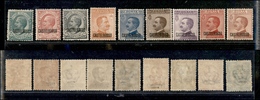 0552 COLONIE - CASTELROSSO - 1922 - Soprastampati (1/9) - Serie Completa - Gomma Integra (900) - Andere & Zonder Classificatie