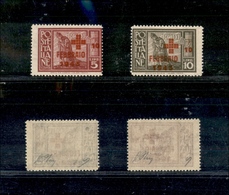 0586 COLONIE - EGEO - 1945 - Croce Rossa (132/133) - Serie Completa - Gomma Integra - Oliva (250) - Autres & Non Classés