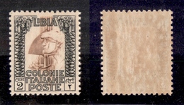0658 COLONIE - LIBIA - 1926/1930 - 2 Cent Pittorica (59) Dentellato 11 - Gomma Integra - Ottimamente Centrato - Cert. AG - Autres & Non Classés