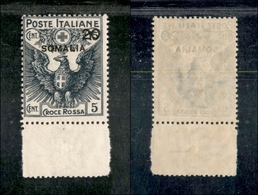 0707 COLONIE - SOMALIA - 1916 - 20 Cent Su 15 + 5 Cent (21) - Bordo Foglio - Gomma Integra (360) - Andere & Zonder Classificatie