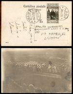 0718 COLONIE - SOMALIA - Cartolina Fotografica Affrancata Con Il 5 Lire S.Francesco (85) Da Adua A Livorno Del 30.4.36 - Autres & Non Classés