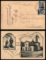 0823 COLLETTORIE - TRENTINO ALTO ADIGE - Montagnana Di Pinè 21.5.25 (lineare Viola + Data Manoscritta) - Cartolina Illus - Otros & Sin Clasificación