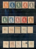 0949 SVIZZERA - 1882/1904 - Helvetia (71/80) - Serie Completa Di 10 Valori - Nuovi Con Gomma (850) - Other & Unclassified