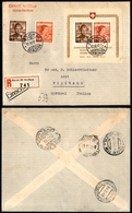 0991 SVIZZERA - Pro Juventute 1941 - Due Valori (Mich.413/414) + Foglietto (Mich.16) Su Raccomandata Da Zurigo A Vipiten - Other & Unclassified