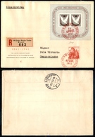 0995 SVIZZERA - Pro Juventute 1945 - Foglietto (Mich.12) Su Raccomandata FDC Da Basel Per L’Italia - Sonstige & Ohne Zuordnung