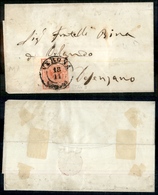 1064 ANTICHI STATI - LOMBARDO VENETO - 15 Cent (3) Bordo Foglio Su Letterina Da Verona A Desenzano Del 18.11.50 - Autres & Non Classés