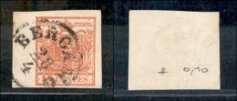 1081 ANTICHI STATI - LOMBARDO VENETO - 15 Cent (20) Bordo Foglio - Usato - Autres & Non Classés