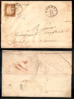 1231 ANTICHI STATI - SARDEGNA - 10 Cent (14Df) Isolato Su Lettera Da Napoli A Agnone Del 31.10.62 - Preciso A Destra - R - Andere & Zonder Classificatie