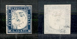 1241 ANTICHI STATI - SARDEGNA - La Roche 15.11.57 (azzurro-Pti.8) - 20 Cent (15Aa) - G.Bolaffi - Other & Unclassified