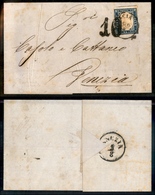 1263 ANTICHI STATI - SARDEGNA - 20 Cent (15Db) Su Lettera Da Brescia A Venezia Del 2.8.61 - 10 Di Tassa - Autres & Non Classés