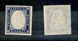 1267 ANTICHI STATI - SARDEGNA - 1862 - 20 Cent Indaco (15E) - Autres & Non Classés