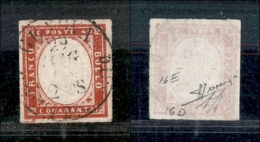 1277 ANTICHI STATI - SARDEGNA - 1861 - 40 Cent Rosso Carminio (16D) - A.Diena + Sorani (60) - Altri & Non Classificati