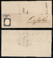 1355 REGNO - 15 Cent (11) Non Annullato Su Parte Di Lettera Da Catania A Cefalù Del 11.4.63 - Autres & Non Classés