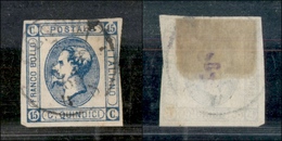 1364 REGNO - 1863 - 15 Cent Litografico (12) - Clichè Rotto Sul 15 In Alto - Usato (40) - Autres & Non Classés