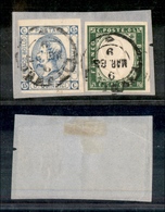 1365 REGNO - 15 Cent Celeste (12) Corto A Sinistra + 5 Cent (13E-Sardegna) - Livorno 9.3.63 - Other & Unclassified