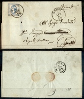 1368 REGNO - 15 Cent (12) - Isolato Su Lettera Da Chieti A Napoli Del 1.4.1863 (100) - Toccato In Basso A Destra - Other & Unclassified