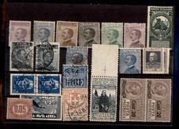 1443 REGNO - 1908/1929 - Cartoncino Con 22 Valori Misti Del Periodo - Da Esaminare - Autres & Non Classés