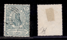 1445 REGNO - 1910 - 15 Cent Garibaldi (90) - Usato - A.Diena (250) - Andere & Zonder Classificatie