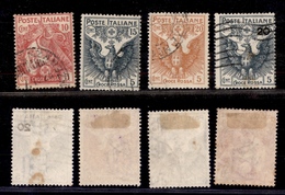 1456 REGNO - 1915/1916 - Pro Croce Rossa (102/105) - Serie Completa Di 4 Valori - Usati (165) - Other & Unclassified