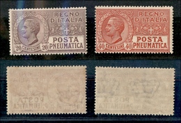 1623 REGNO - 1925 - Posta Pneumatica (8/9) - Serie Completa - Gomma Integra - Other & Unclassified