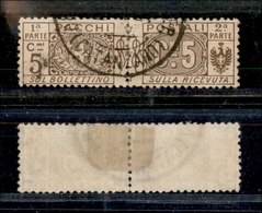 1627 REGNO - 1914/1922 - 5 Cent Pacchi Postali Nodi Sabaudi (7) - Usato (30) - Autres & Non Classés